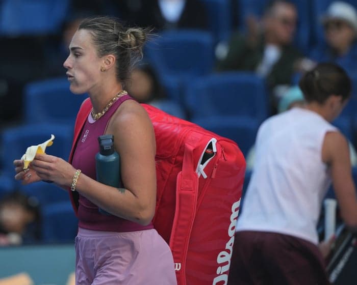 Aryna Sabalenka swept out of China Open in straight-sets defeat by Nikola Bartunkova