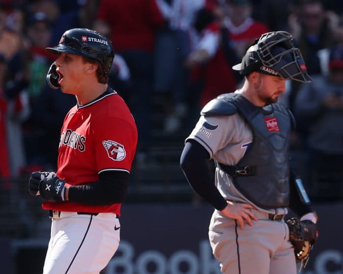 Petey Halpin’s two-run homer lifts Guardians past Rays for 2-1 ALCS lead