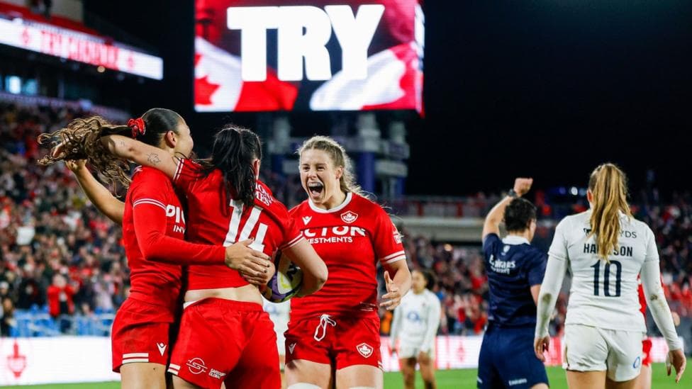 How have Canada closed gap to world champions England?