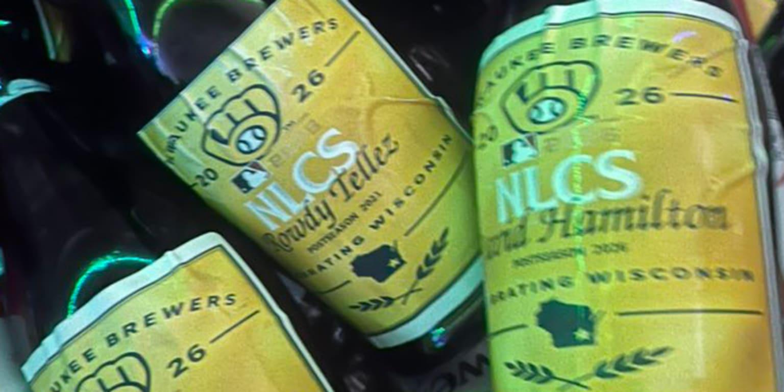 A bottle of Cooper Pratt to go with that? Brewers customize champagne for clincher