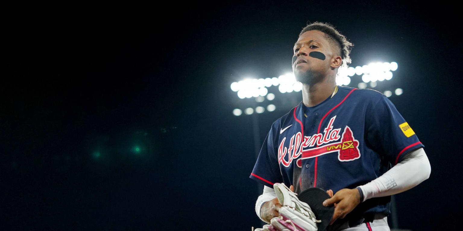 'He doesn't have to be Superman': Braves not worried about Acuña's postseason slump