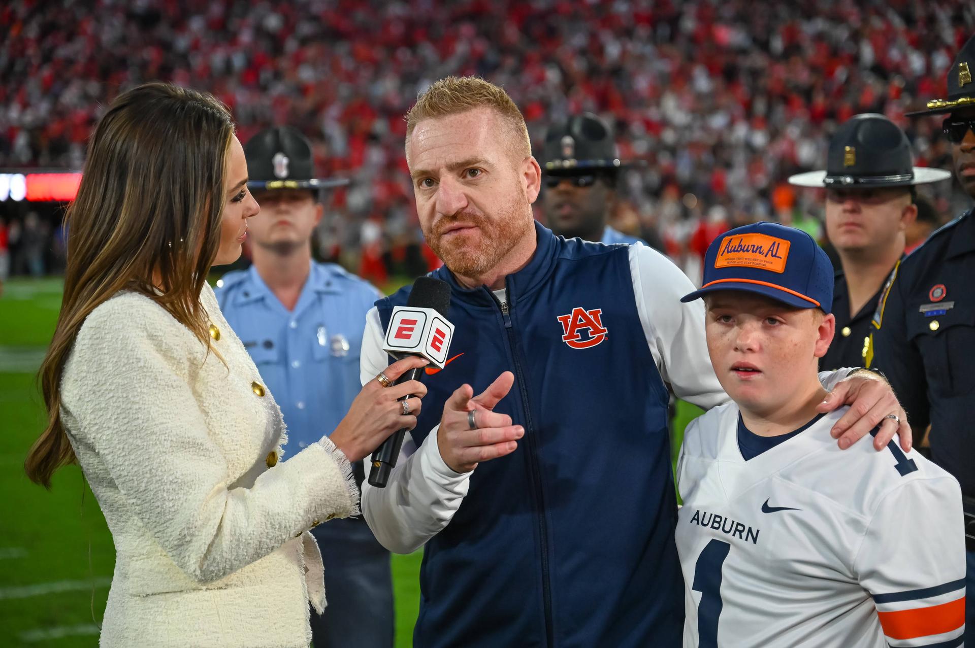 Emotional Alex Golesh Fulfills 12YO Son’s Wish After Unranked Auburn Upsets Kirby Smart’s No. 1 Georgia