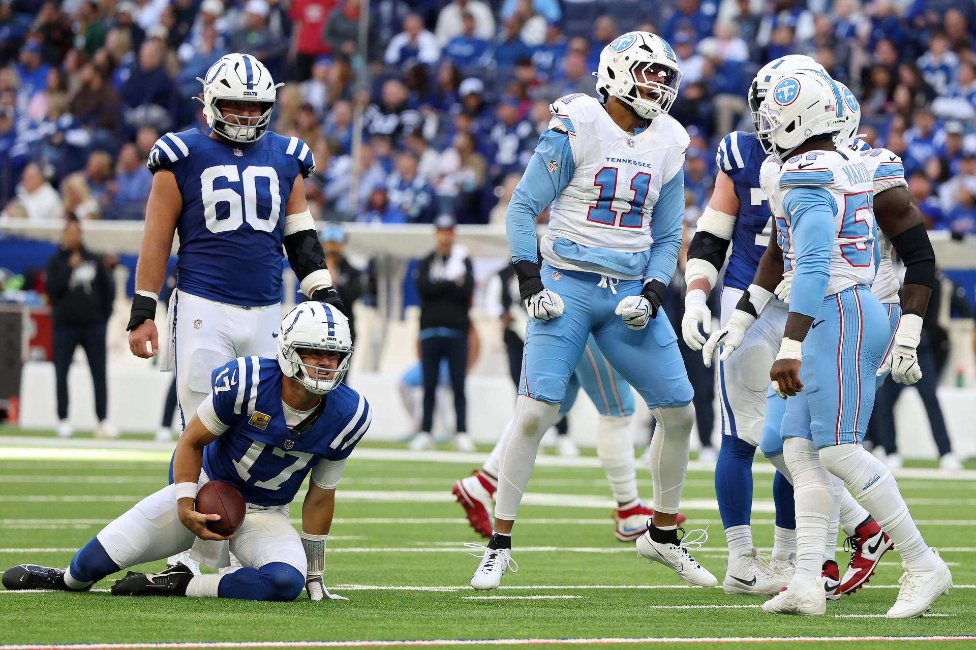 Colts franchise falls to new low of mediocrity after being upset at home by once winless Titans