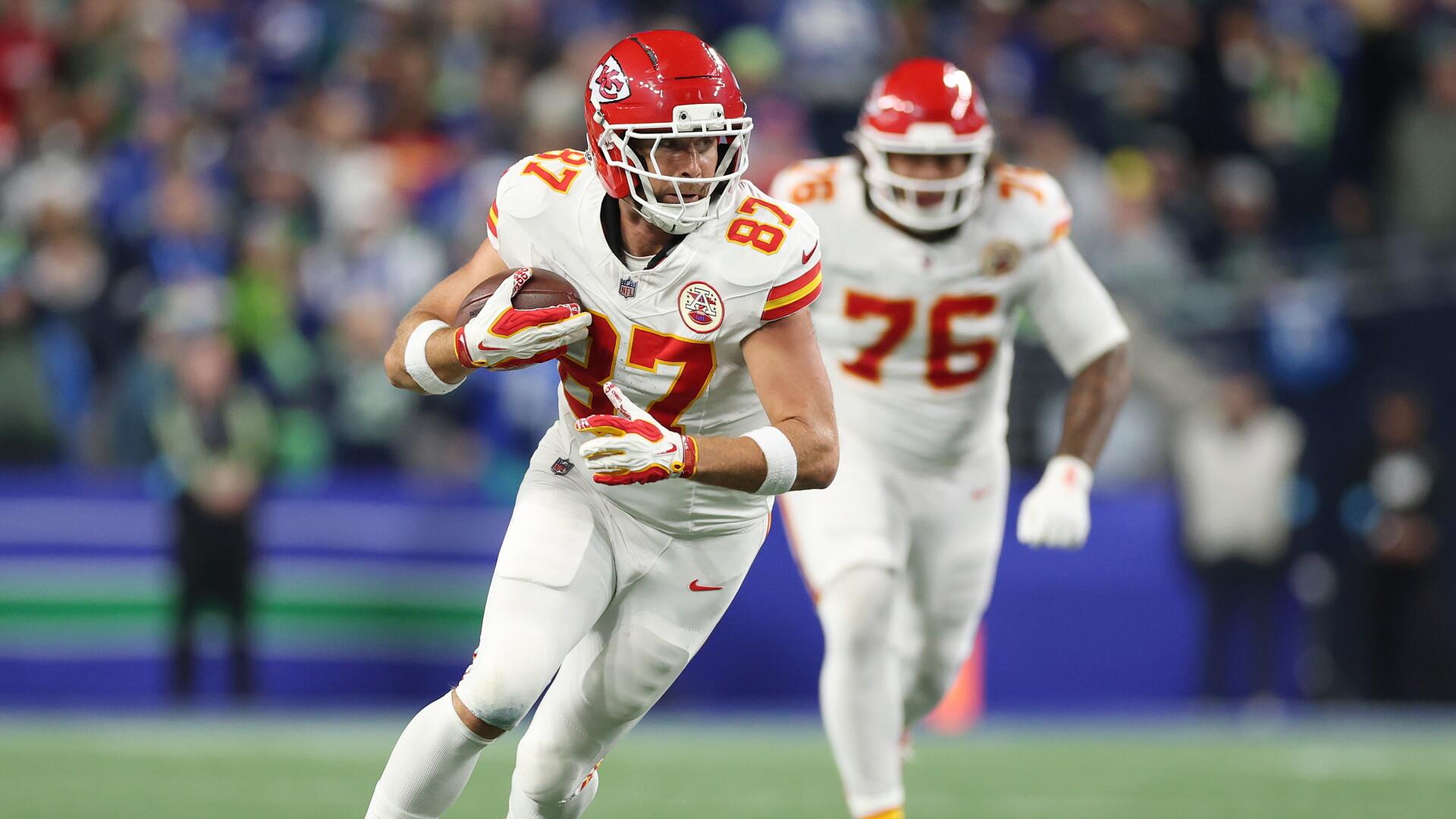 Travis Kelce moves to No. 5 all-time in receptions, passes Marvin Harrison, Cris Carter