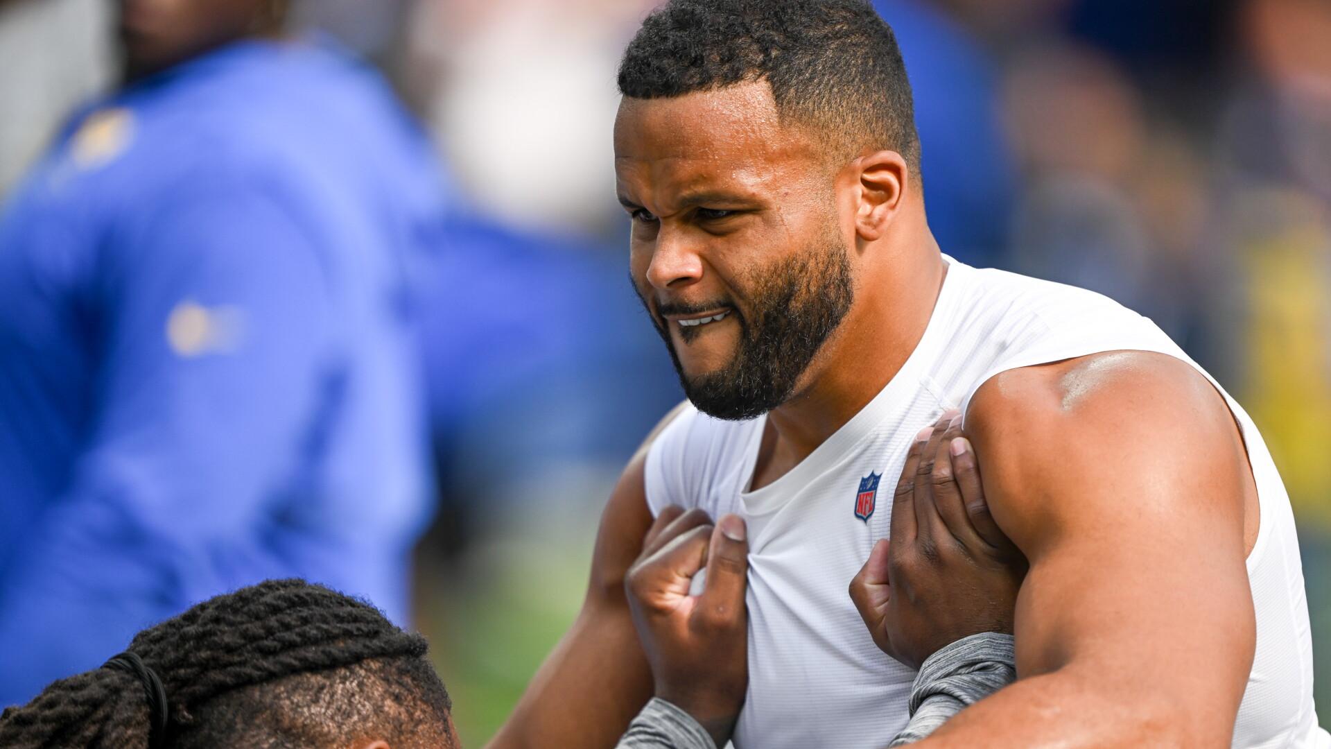 Aaron Donald: No setbacks, I plan on playing Monday