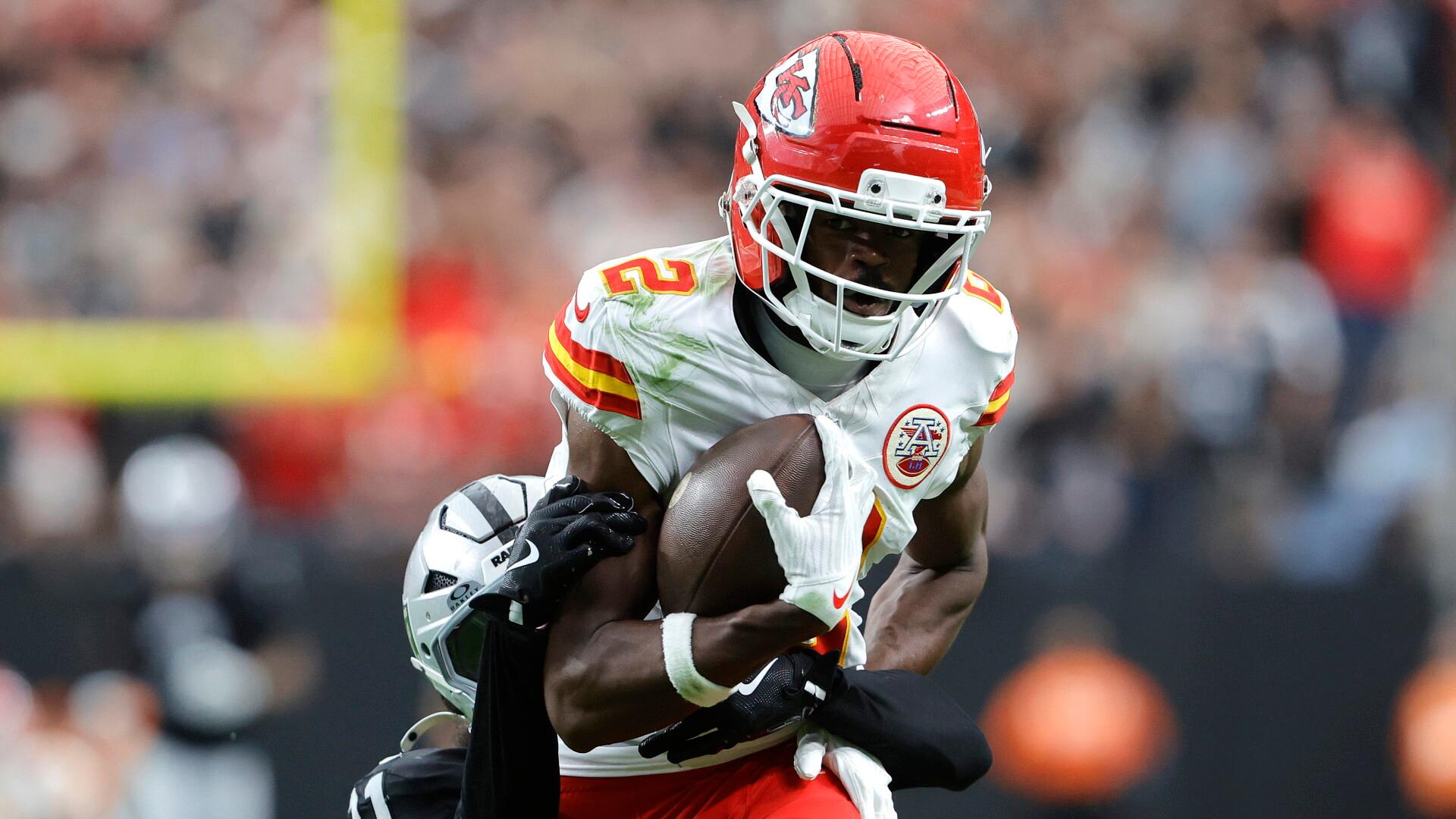 Chiefs WR Tyquan Thornton to have surgery on dislocated ankle, will be out 3-4 months