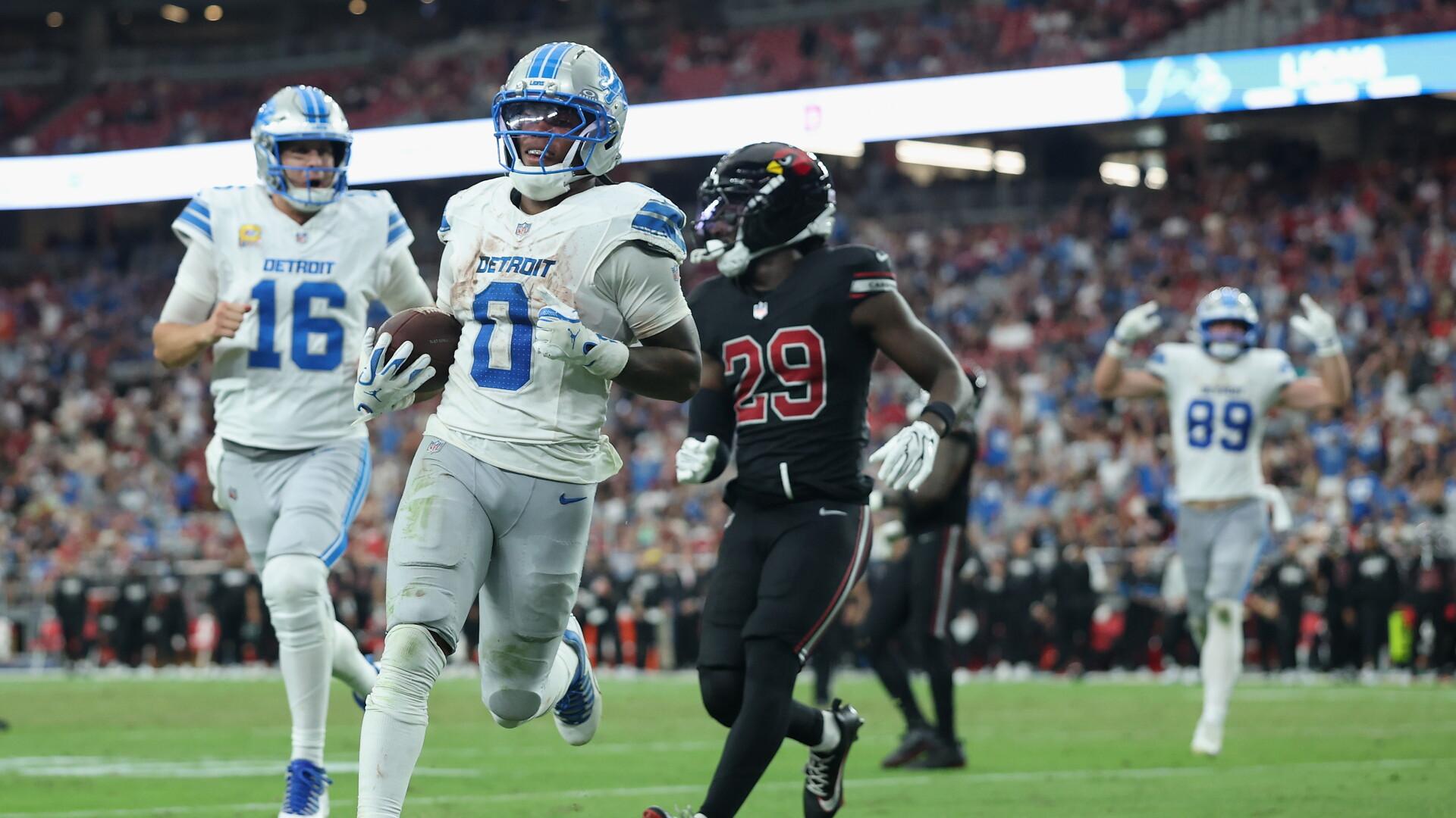 Jahmyr Gibbs named NFC offensive player of the week for the fourth time