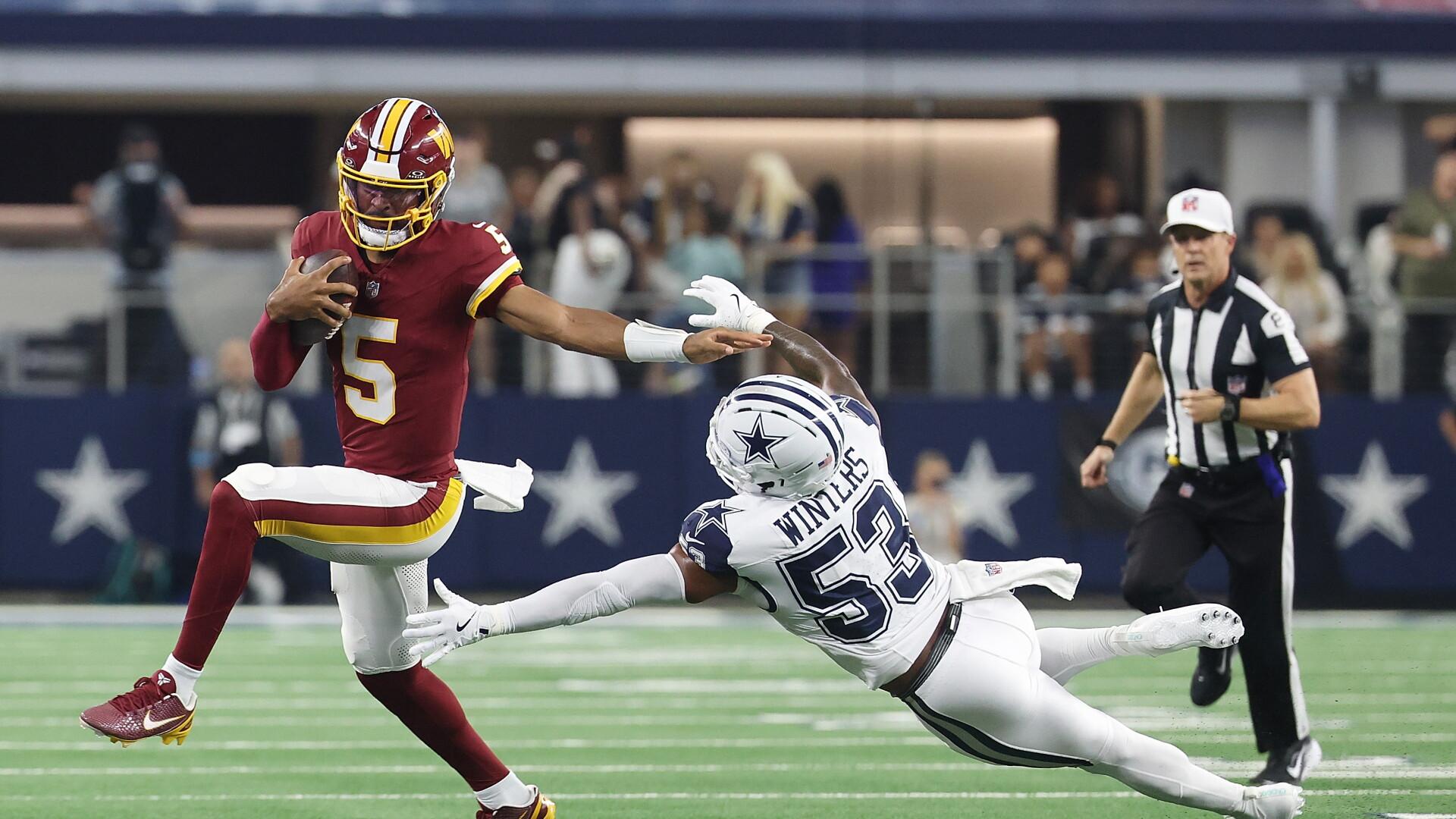Jayden Daniels was a limited participant in practice again on Thursday