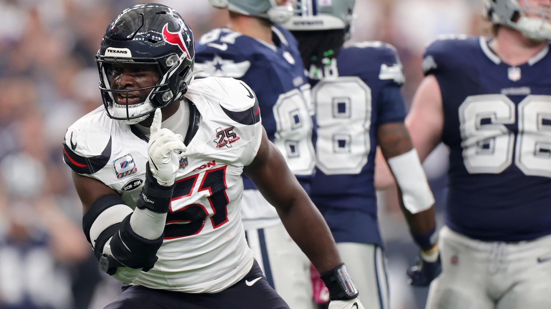 Texans lead Cowboys 16-6 at halftime