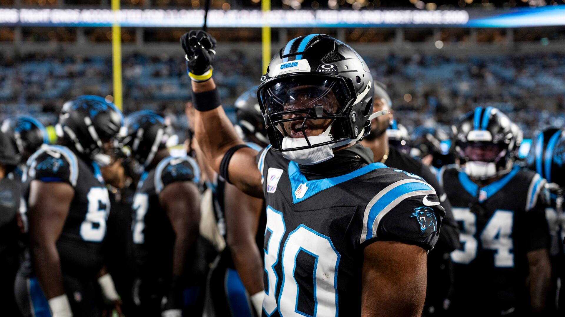 Chuba Hubbard's 15-yard TD gives Panthers 7-3 lead over Lions