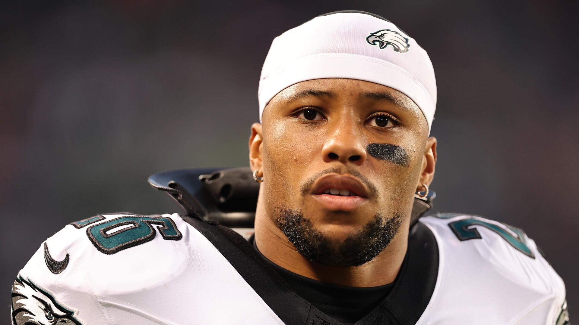 Saquon Barkley questionable to return with hamstring injury
