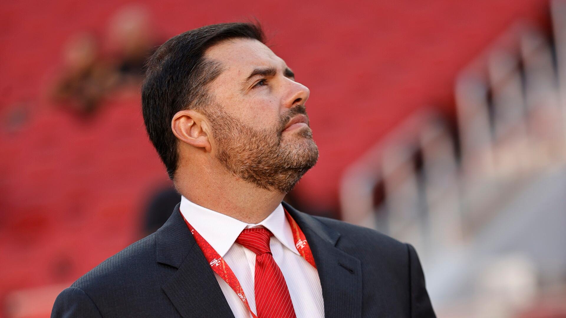On the day his six-game suspension ended, Jed York attends quarterly NFL ownership meeting