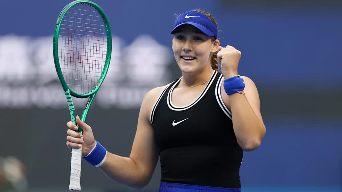 Mirra Andreeva reacts straight after reaching her first-ever China Open final, ‘I’m really happy’