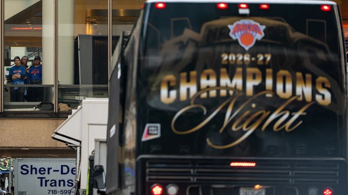 '2026-27 Champions Night?' Knicks championship celebration shirts raise eyebrows
