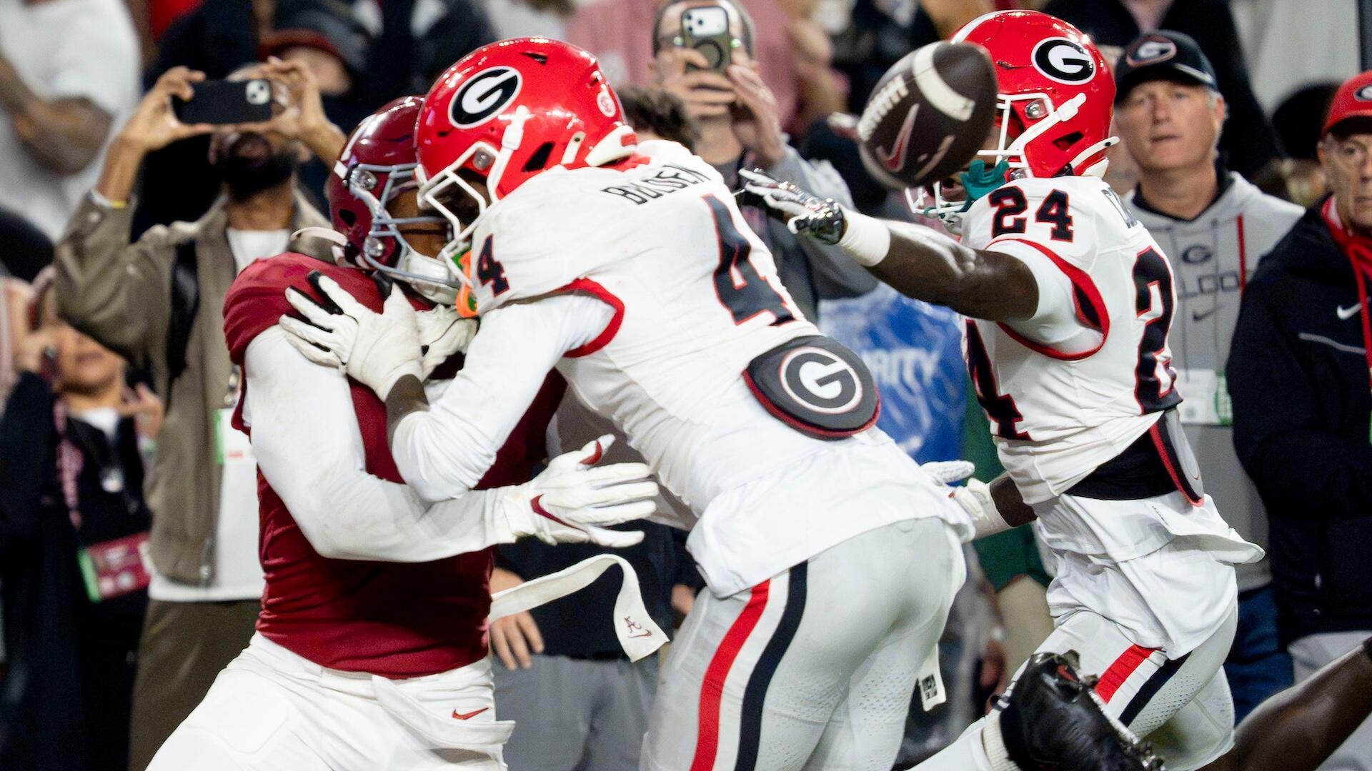 Was it pass interference? Georgia escapes Alabama after no-call sparks outrage from Kalen DeBoer