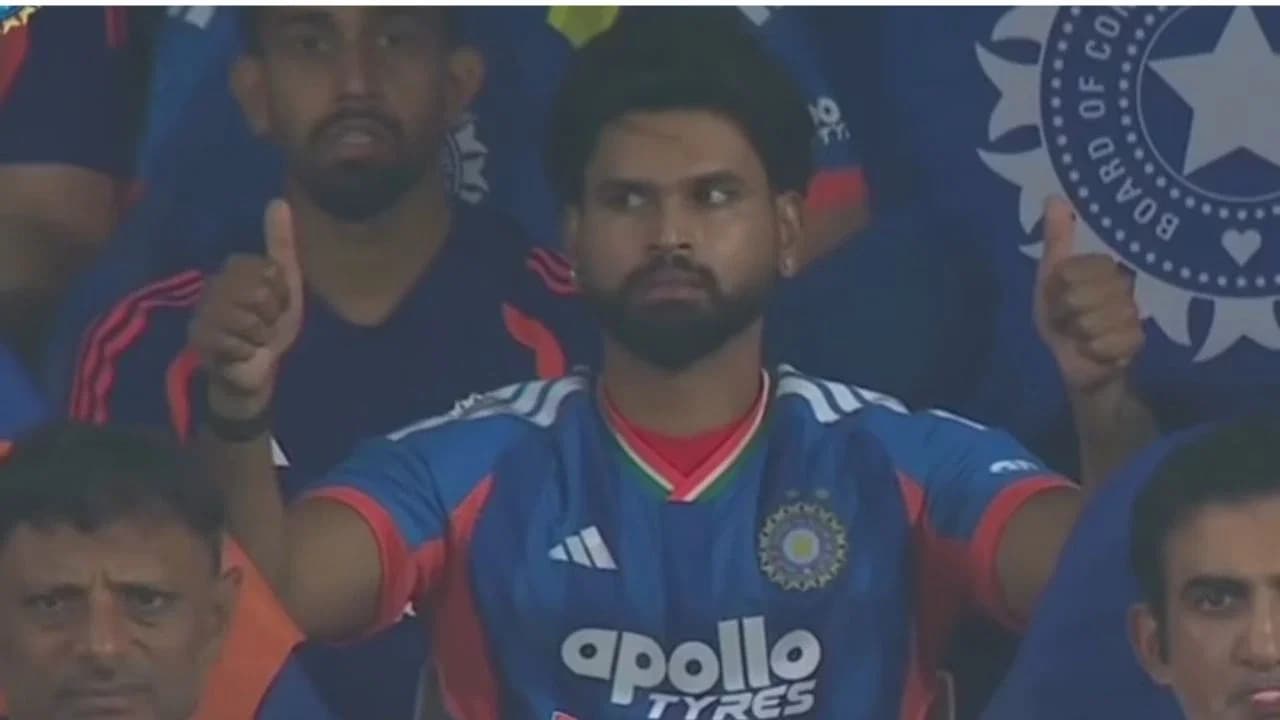 Watch: Shreyas Iyer’s hilarious pre-batting ritual draws attention after Indore T20I failure