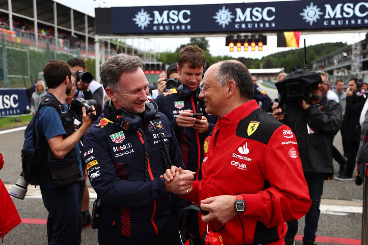 Christian Horner "not the right man" for Ferrari as Fred Vasseur likened to team legend