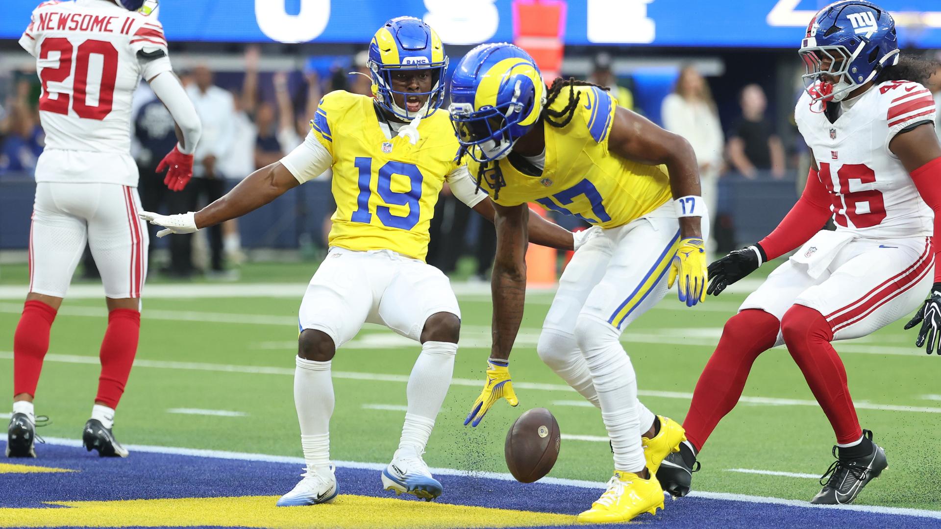Rams roll past Giants as Jaxson Dart will have MRI of knee; shake-up in latest CFB Power Rankings