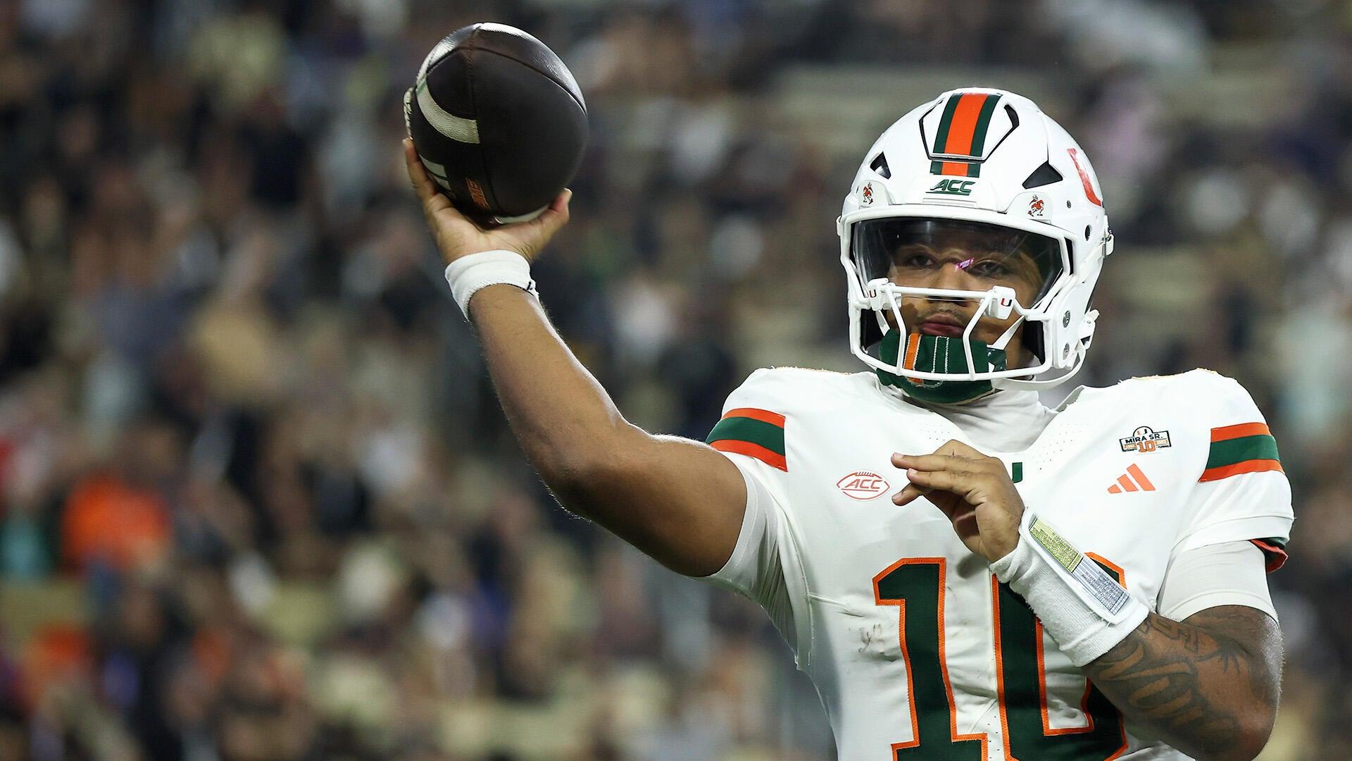 Darian Mensah making an early case for No. 1 overall pick, but Miami's schedule complicates the picture